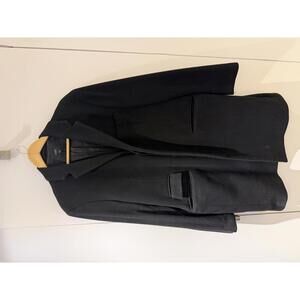 J.Crew Black Wool Blend Men's Overcoat